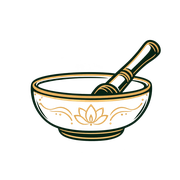 Illustration de bol tibétain